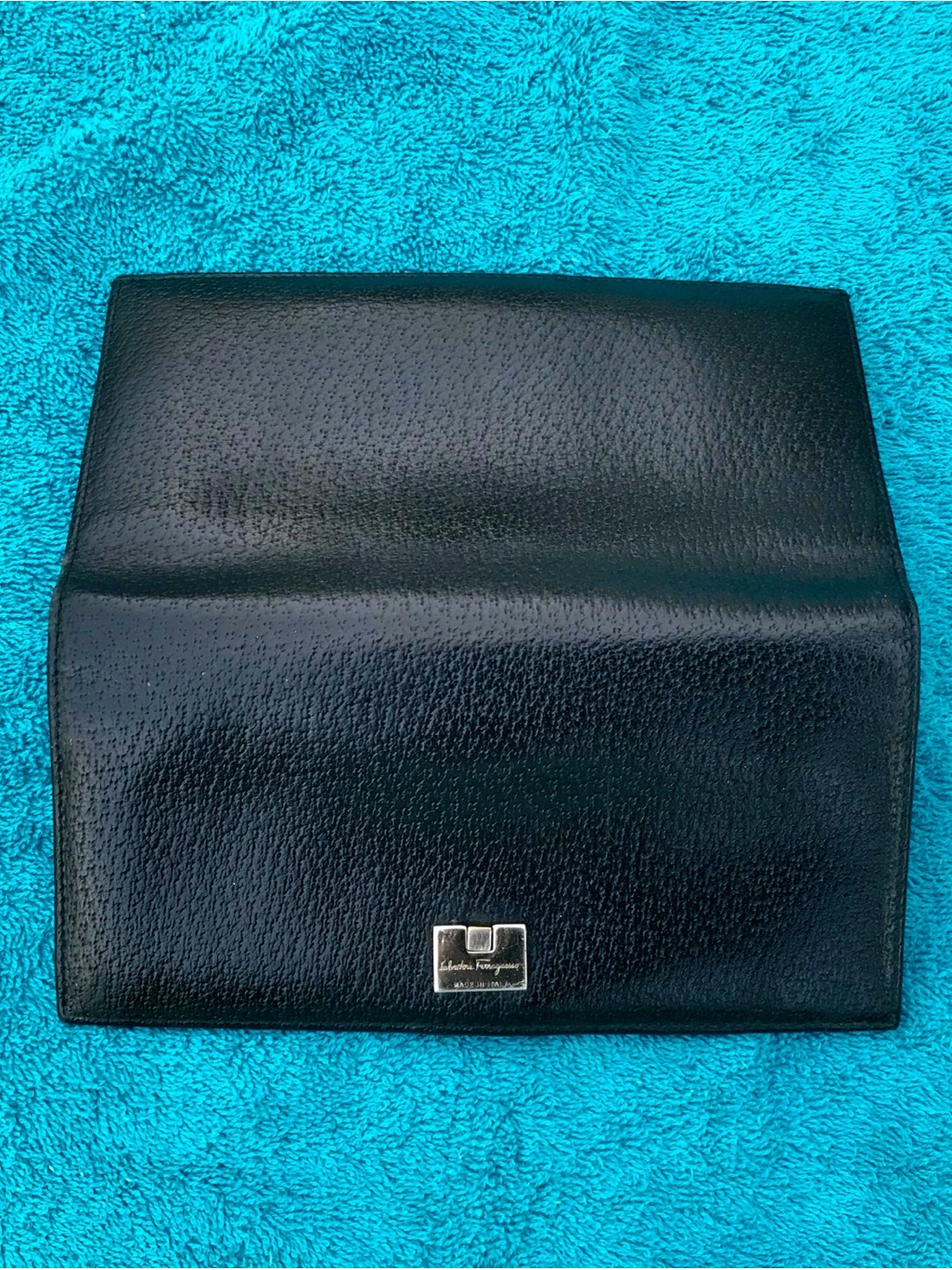 Euc Salvatore Ferragamo Black Leather Wallet